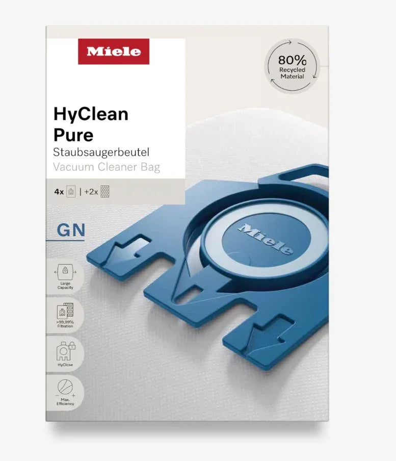 Sacchetti aspirapolvere pure GN miele quattro più due filtri 12421130 - proricambi.it