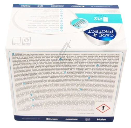 Materiali di consumo: 35602755 Anticalcare 3 In 1 (Kit 12 Buste) HAIER CANDY HOOVER