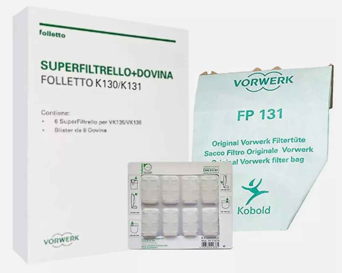 Superfiltrello più dovina K1 per VK130 VK131 originale vorwerk 43729