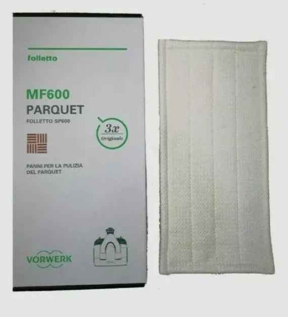 Panni parquet 3 pezzi originale vorwerk 01235