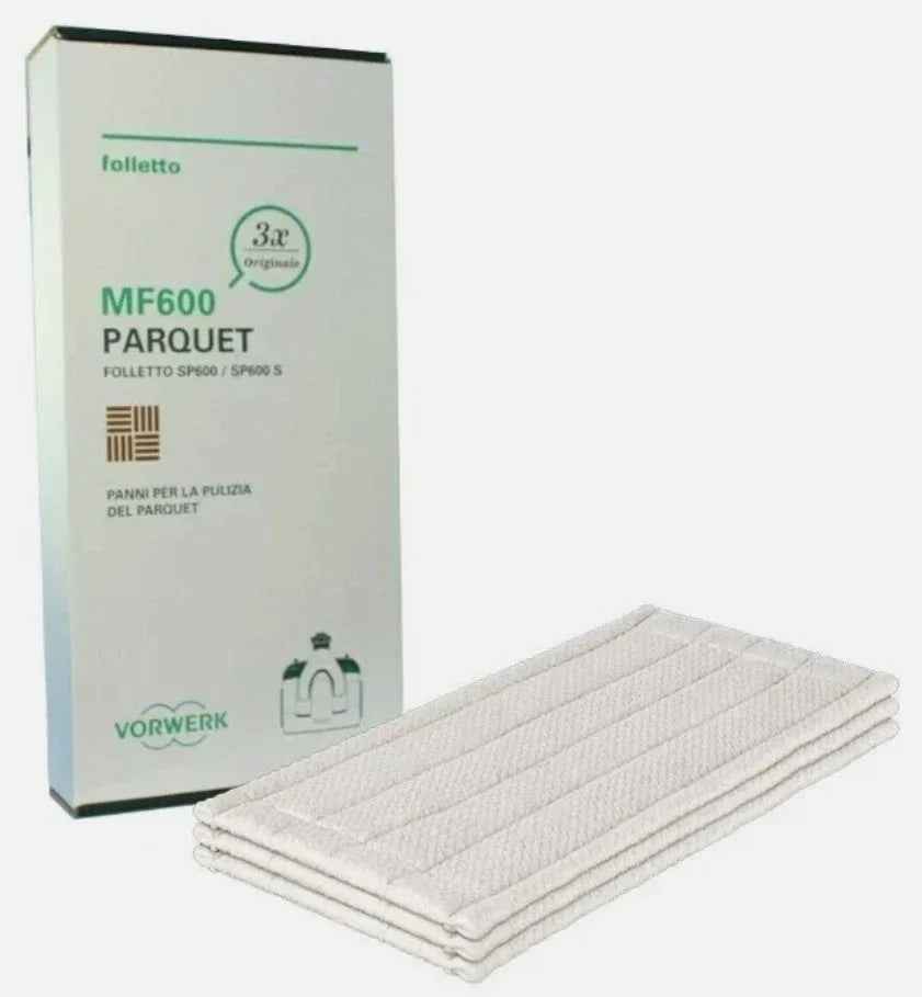 Panni parquet 3 pezzi originale vorwerk 01235