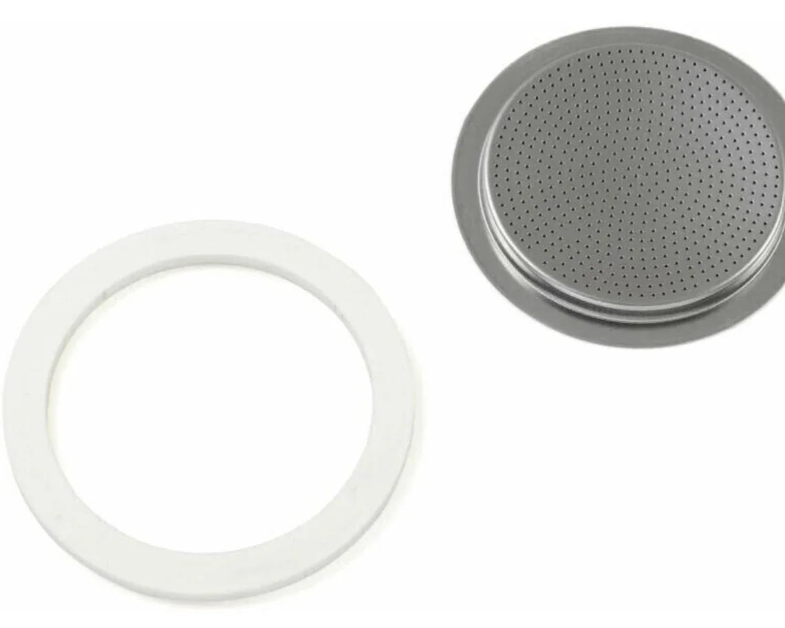 Guarnizione e piastina caffettiera 6 tazze originale Bialetti 0800412 - proricambi.it