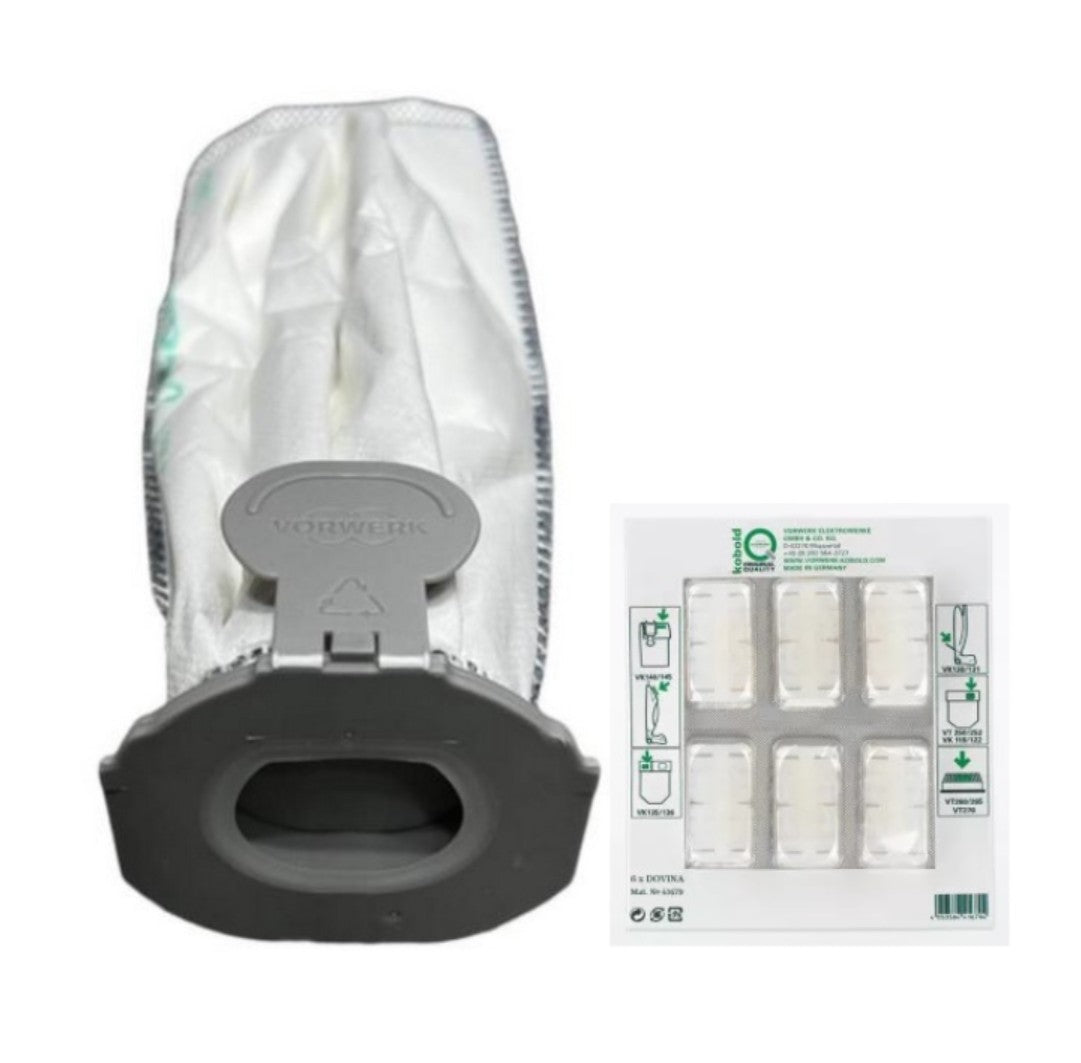 Kit da 6 pezzi Filtrello Premium FP7 per VK7 01040 originali Vorwerk