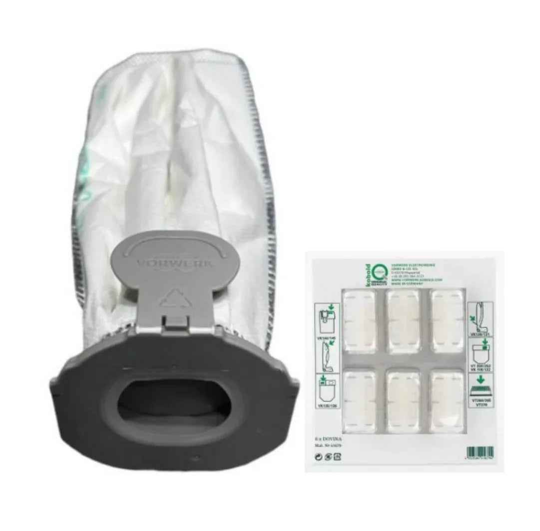 Kit da 6 pezzi Filtrello Premium FP7 per VK7S 01040 originali Vorwerk