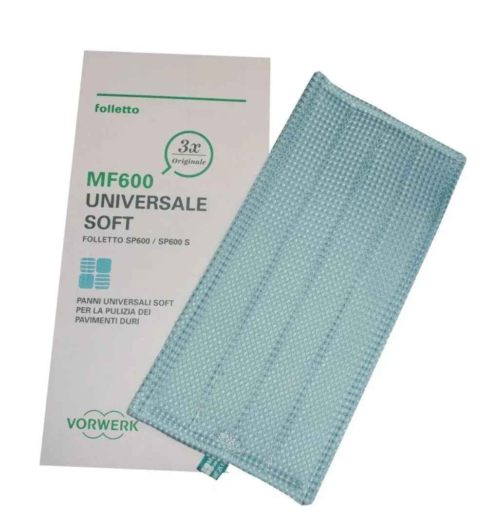 Panni per parquet 3 pezzi per pulilava SP600 SP600S SP7 originale vorwerk 01088