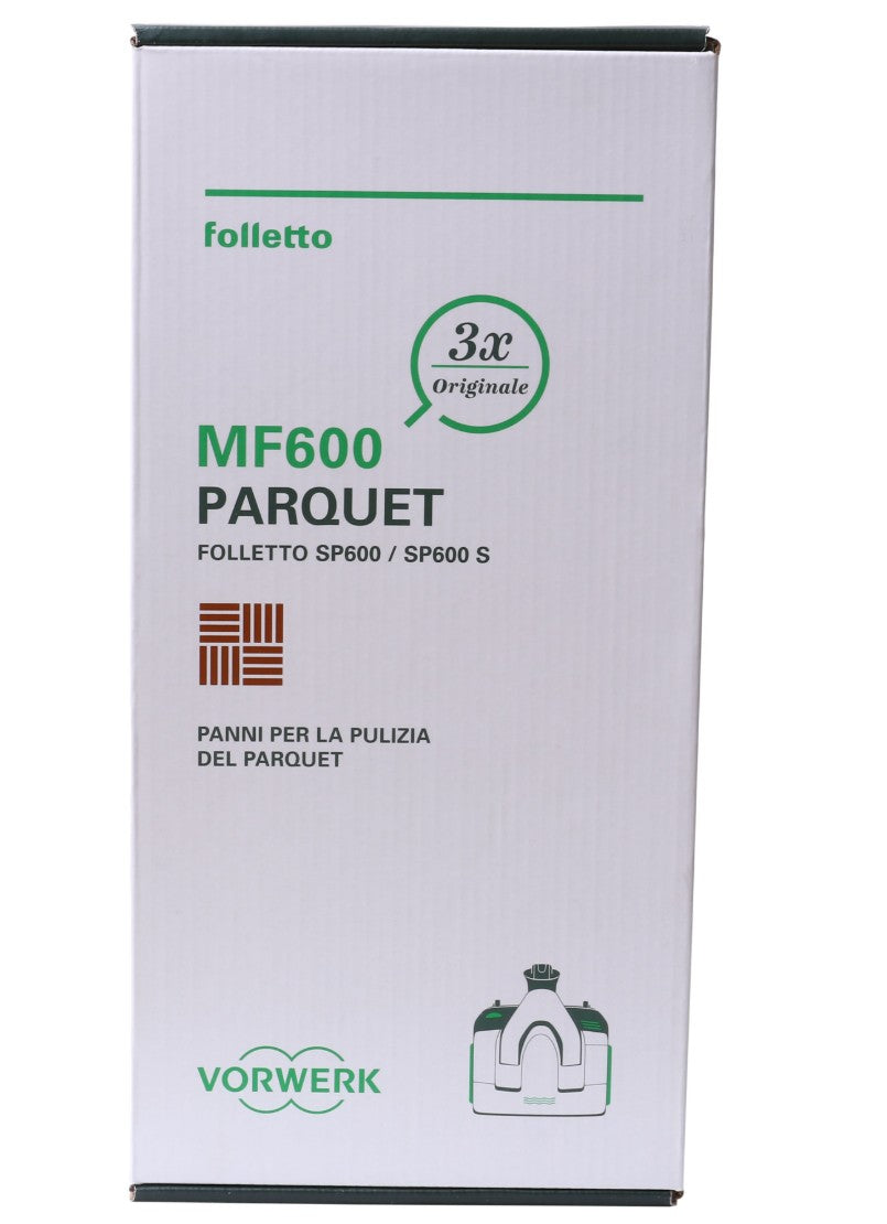 Panni per parquet 3 pezzi per pulilava SP600 SP600S SP7 originale vorwerk 01088