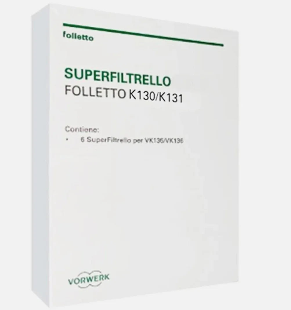 Confezione Superfiltrello più Dovina K1 per VK130 VK131 originale Vorwerk 43729 - proricambi.it