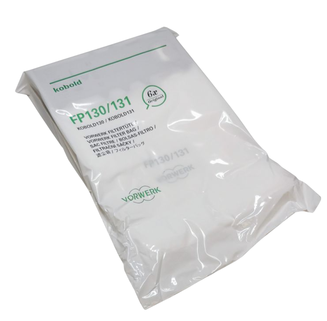 Sacchetti superfiltrello 6 pezzi per VK130 VK131 originale vorwerk 43728