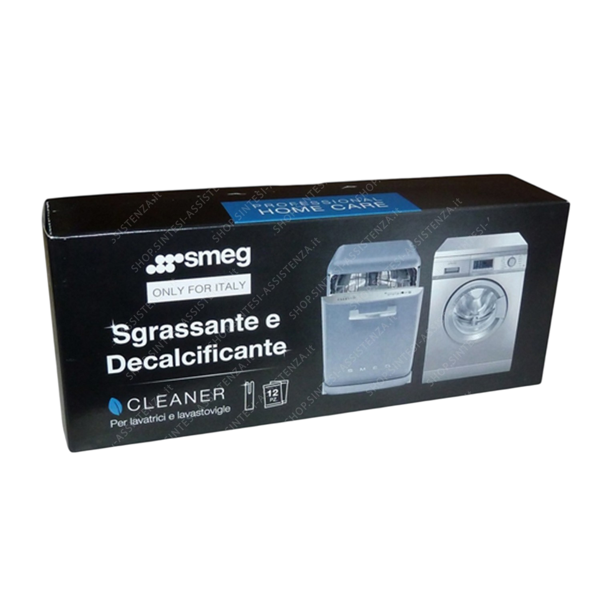 DECALCIFICANTE E SGRASSANTE PER LAVATRICE E LAVASTOVIGLIE, 12PZ.-PACK