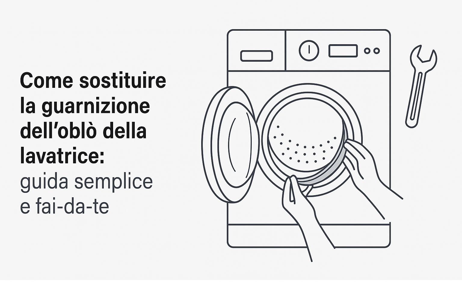 Sostituire la guarnizione dell'oblò della lavatrice 🛠️