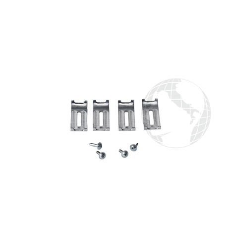 Elementi di montaggio 110243033 Kit Staffe Fissaggio Piano Cottura per elettrodomestico BEKO Originale