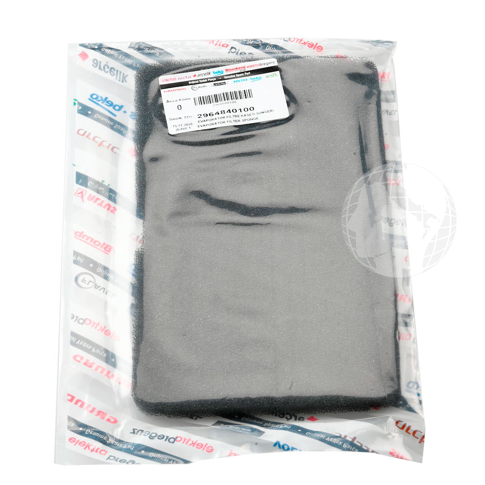 Filtri 2964840100 C00866166 Filtro Spugna (15x24cm) originale Beko per elettrodomestico BEKO Originale