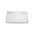 Parti estetiche varie: 0060206524 Glass shelf with plastic frame HAIER