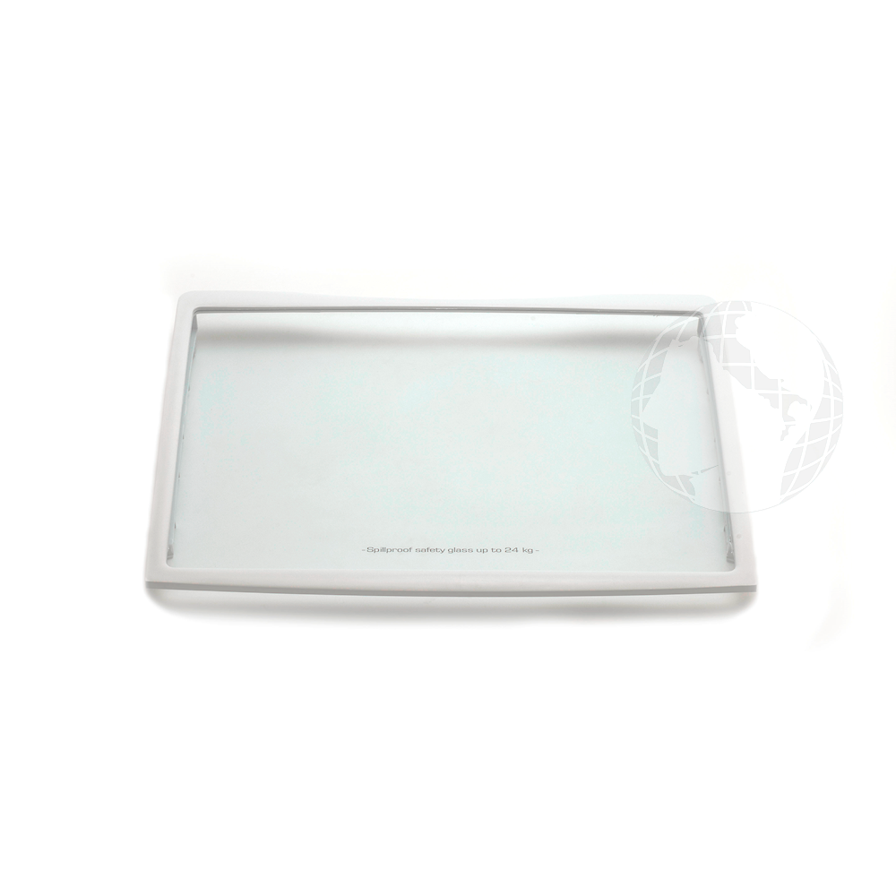 Parti estetiche varie: 0060206524 Glass shelf with plastic frame HAIER