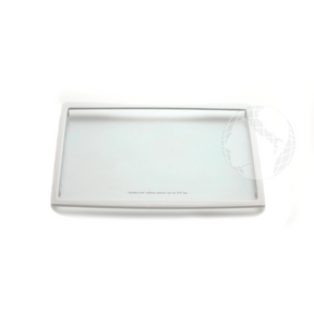 Parti estetiche varie: 0060206524 Glass shelf with plastic frame HAIER