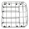 Cestelli - Guide/Binari - Ruote Cestelli: 12976000001347 Cestello Inferiore MIDEA