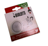 Kit tre guarnizioni più piastra per moka una tazza originale Bialetti 0800031 - proricambi.it