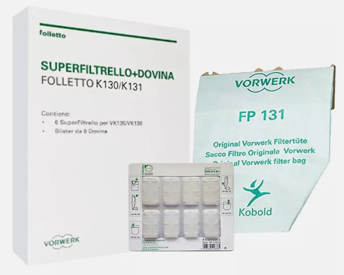Superfiltrello più dovina K1 per VK130 VK131 originale vorwerk 43729 - proricambi.it