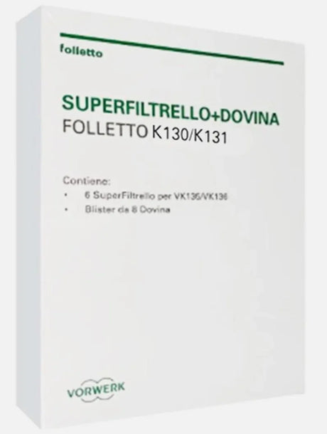 Superfiltrello più dovina K1 per VK130 VK131 originale vorwerk 43729 - proricambi.it