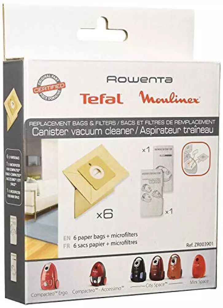 Sacchetti per aspirapolvere Rowenta ZR003901