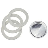 Kit tre guarnizioni più piastra per moka nove tazze originale Bialetti 0800035 - proricambi.it