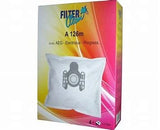Sacchetti per aspirapolvere Candy/Hoover A 126 M 4 pezzi + 1 filtro, accessori per la pulizia efficaci e pratici.