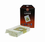 Confezione di sacchetti per aspirapolvere Candy/Hoover modello H59, contenente 5 sacchetti e un microfiltro, con design pratico per una facile sostituzione.