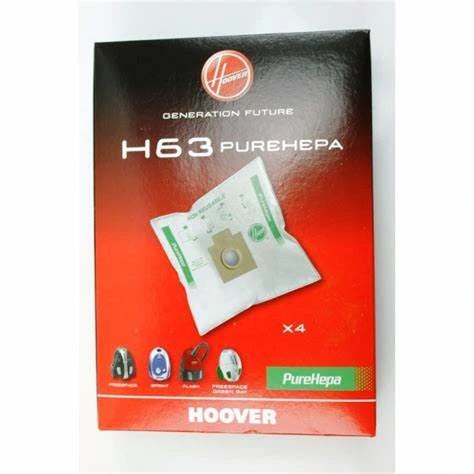 Sacchetti per aspirapolvere Candy/Hoover 4 pezzi modello H63