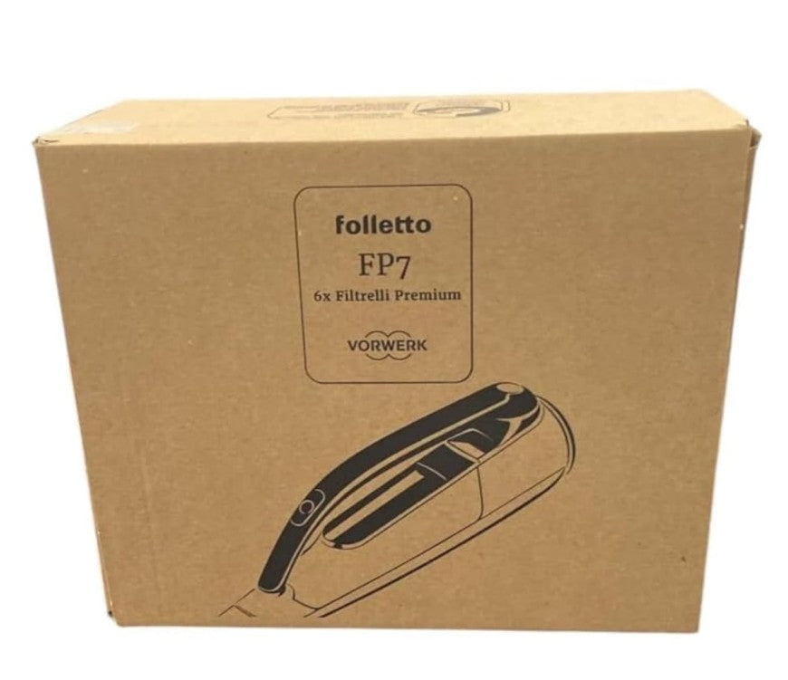 Kit da 6 pezzi Filtrello Premium FP7 per VK7 01040 originali Vorwerk