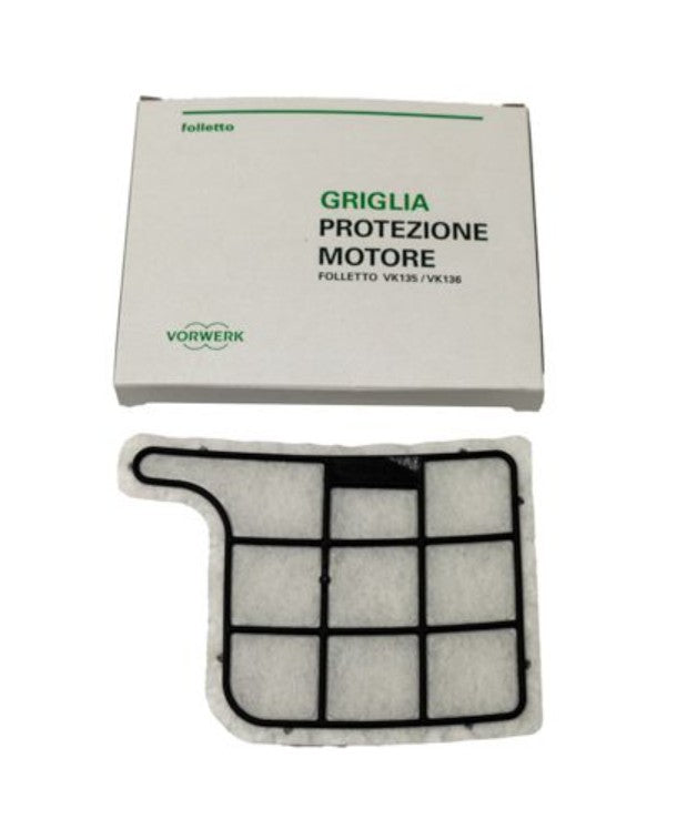 Griglia protezione filtro motore per VK135 VK136 originale vorwerk 45109