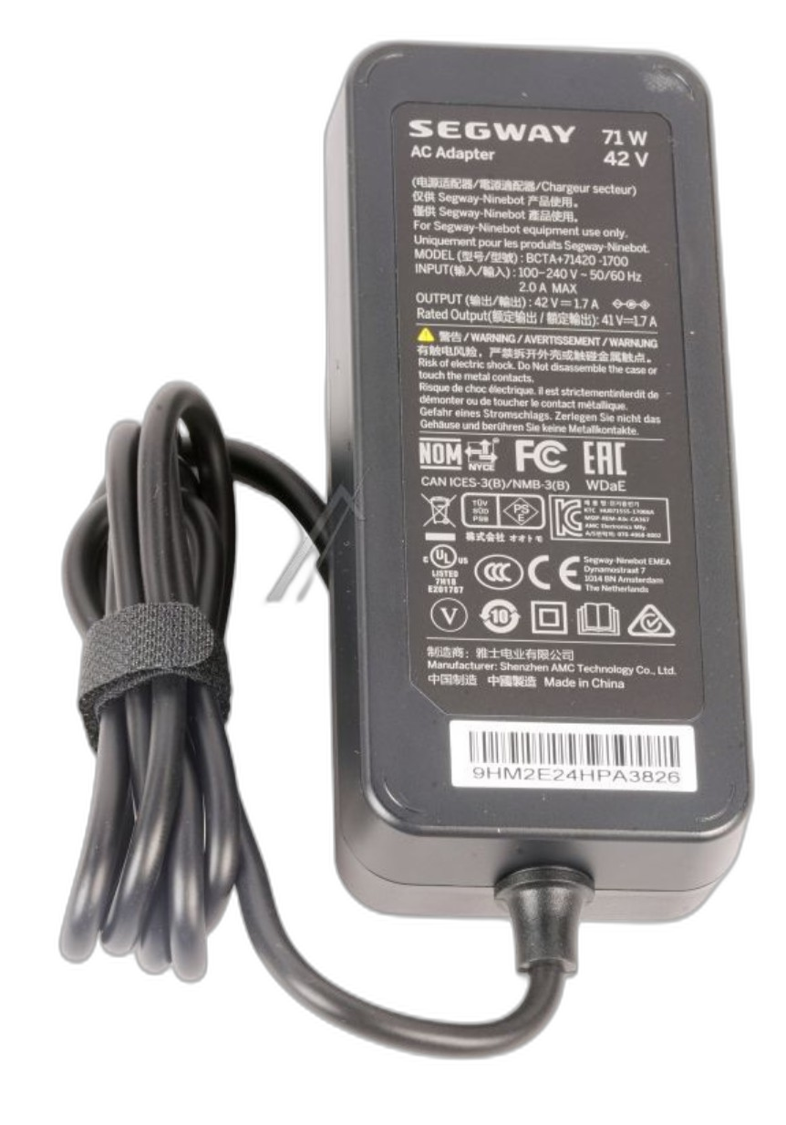 Caricatore 42V 1,7A 71W BCTA+71420-1700 per Ninebot Originale 14.02.0020.20