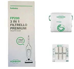 Filtrello premium per VK200 più dovina 6 pezzi originale vorwerk 01138 - proricambi.it